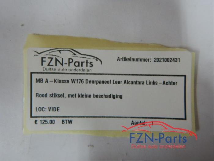 Portierbekleding 4Deurs links-achter Mercedes A-Klasse (22728356)