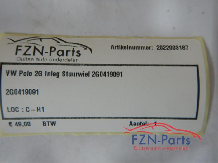 VW Polo 2G Inleg Stuurwiel