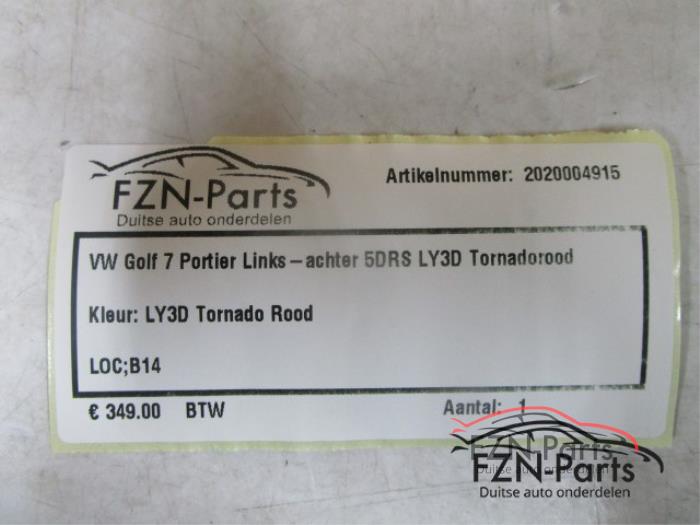 VW Golf 7 Portier Links-achter