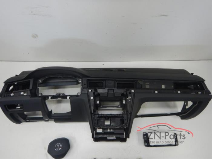 VW Arteon 3G8 Dashboard + Airbag set Zwart Leer