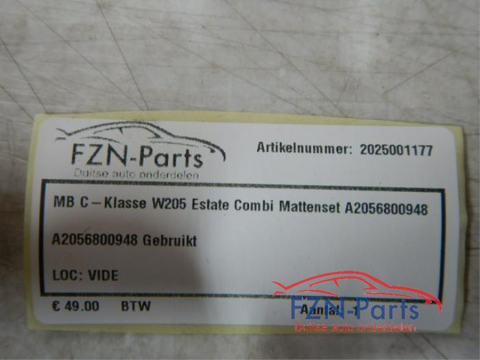 Mercedes-Benz C-Klasse W205 Estate Combi Mattenset A