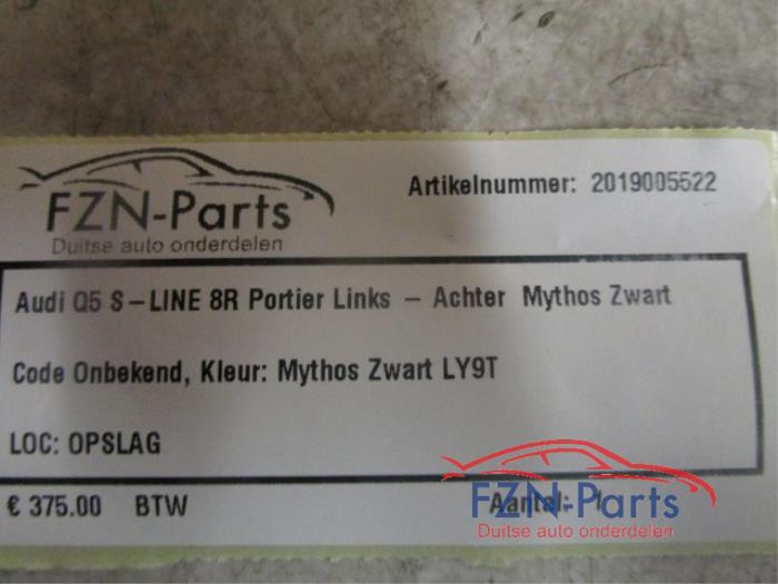 Portier 4Deurs links-achter Audi Q5 (22744351)