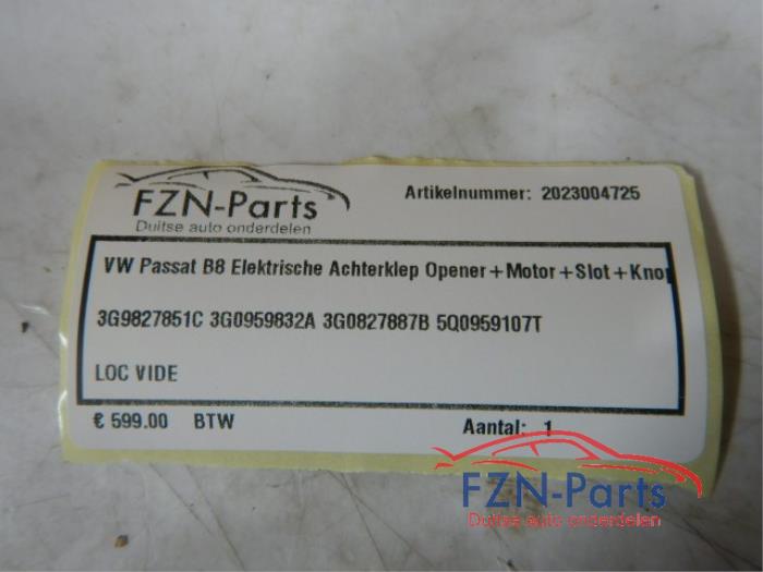 VW Passat B8 Elektrische Achterklep Opener + Motor + Slot + Knop