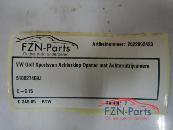VW Golf Sportsvan Achterklep Opener met Achteruitrijcamera