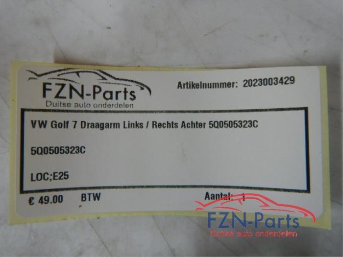VW Golf 7 Draagarm Links / Rechts-Achter