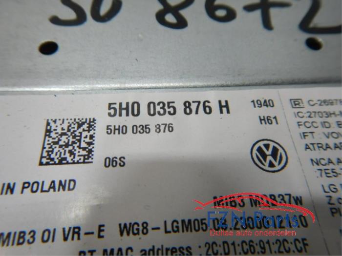 VW Golf 8 Regelapparaat Radio Navigatie