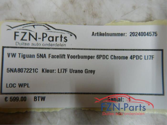 VW Tiguan 5NA Facelift Voorbumper Chrome 6PDC LI7F