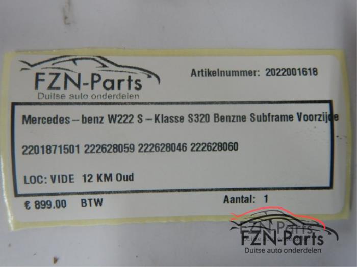 Mercedes-Benz W222 S-Klasse S320 Benzine Subframe Voorzijde