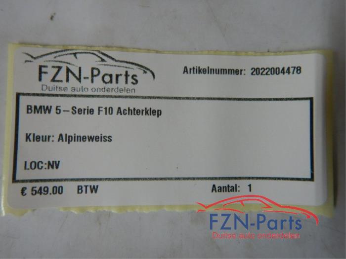 BMW 5-Serie F10 Achterklep