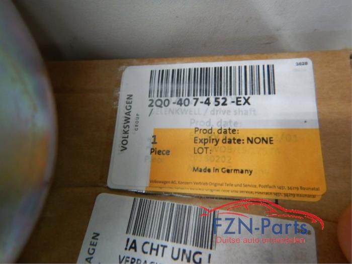 VW Polo 2G GTI Aandrijfas Rechts-voor