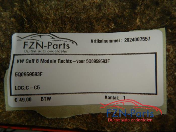VW Golf 8 Portier Module Rechts-voor