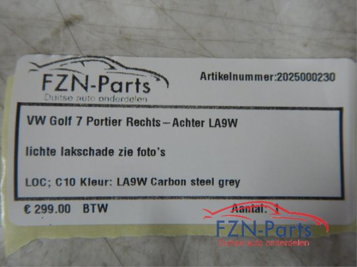 VW Golf 7 Portier Rechts - Achter LA9W
