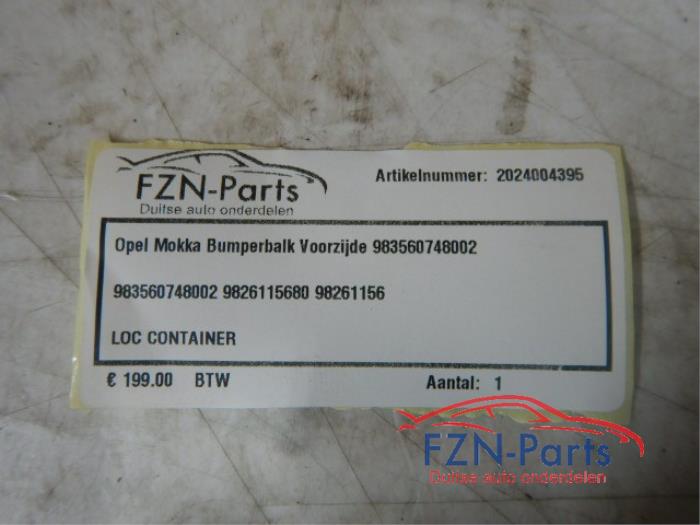 Opel Mokka Bumperbalk Voorzijde