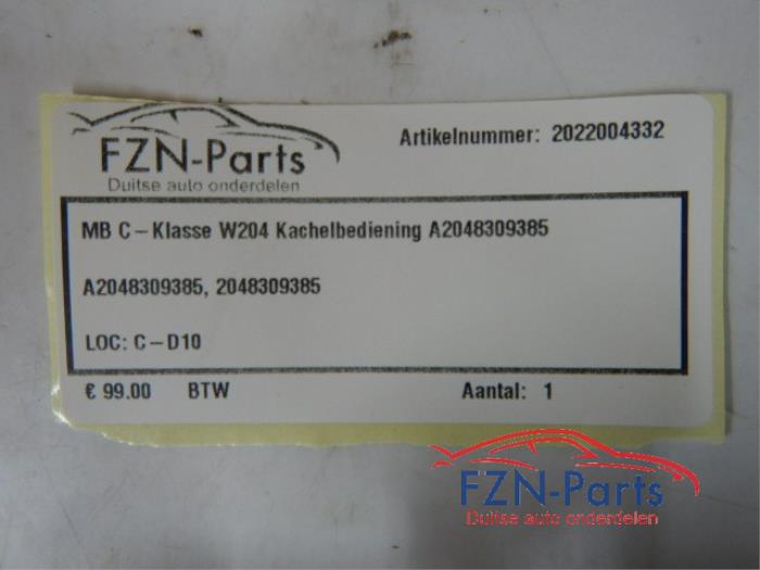 Climatronic Paneel Mercedes C-Klasse (22733185)