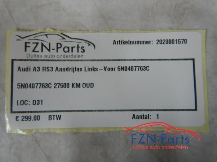 Aandrijfas links-voor Audi A3 (22725184)