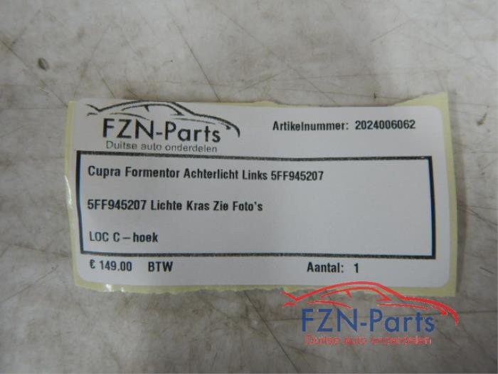 Achterlicht links Cupra Formentor (22725041)
