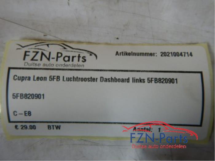 Luchtrooster Dashboard Seat Leon (22735989)