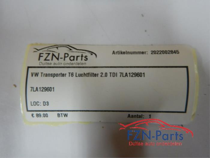 VW Transporter T6 Luchtfilter 2.0TDI