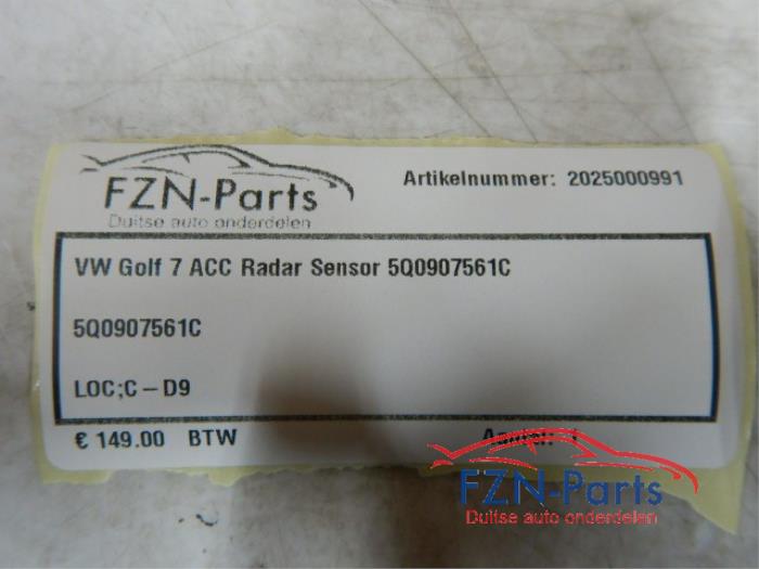Radar sensor Volkswagen Golf (22745490)