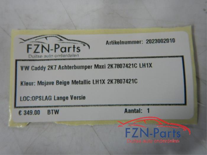 Achterbumper Volkswagen Caddy (22724362)