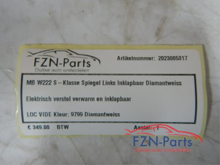 Buitenspiegel links Mercedes S-Klasse (22725640)