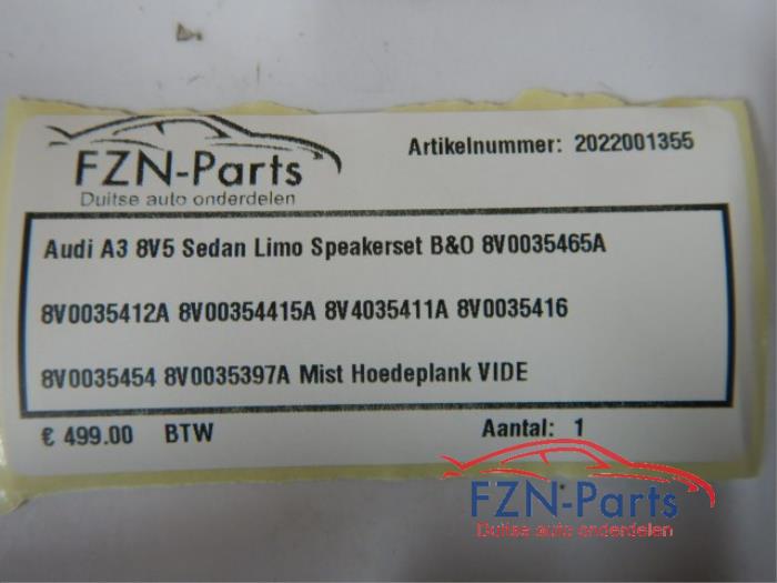 Audi A3 8V5 Sedan Limo Speakerset B&O
