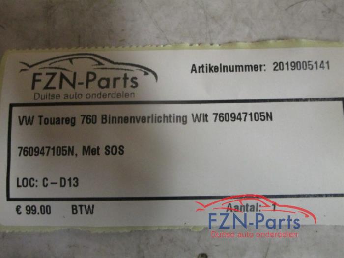 VW Touareg 760 Binnenverlichting Wit