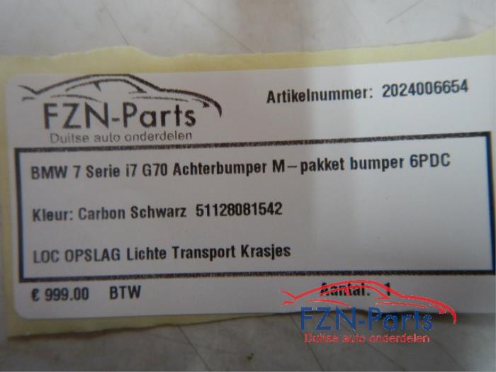BMW 7-Serie I7 G70 Achterbumper M-Pakket 6PDC
