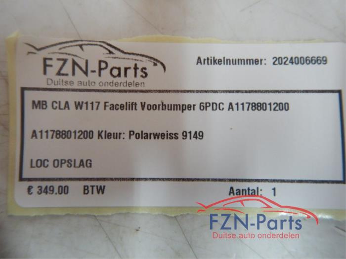Voorbumper Mercedes CLA (22722101)