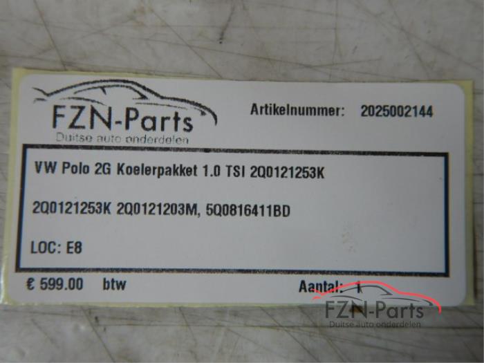 Koelerset Volkswagen Polo (22726890)