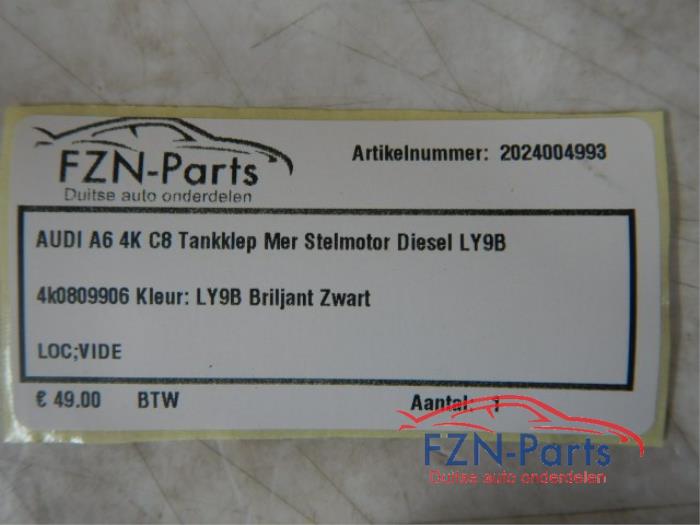 Audi A6 4K C8 Tankklep met Stelmotor