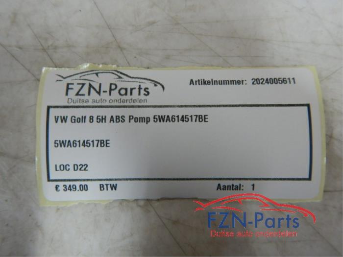 VW Golf 8 5H ABS Pomp