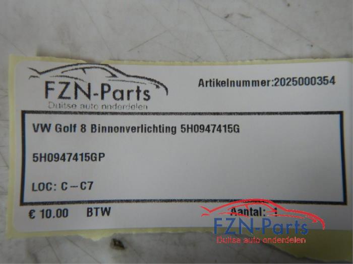 Binnenverlichting voor Volkswagen Golf (22742176)