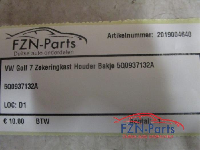 VW Golf 7 Zekeringkast Houder Bakje