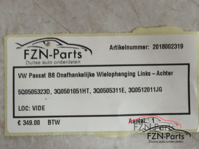 Wielophanging links-achter Volkswagen Passat (22729514)