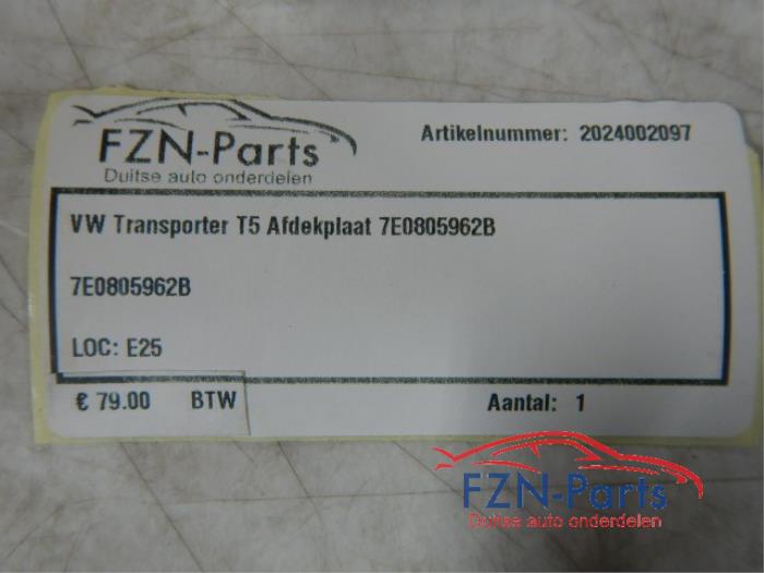 Afdekplaat diversen Volkswagen Transporter (22742037)