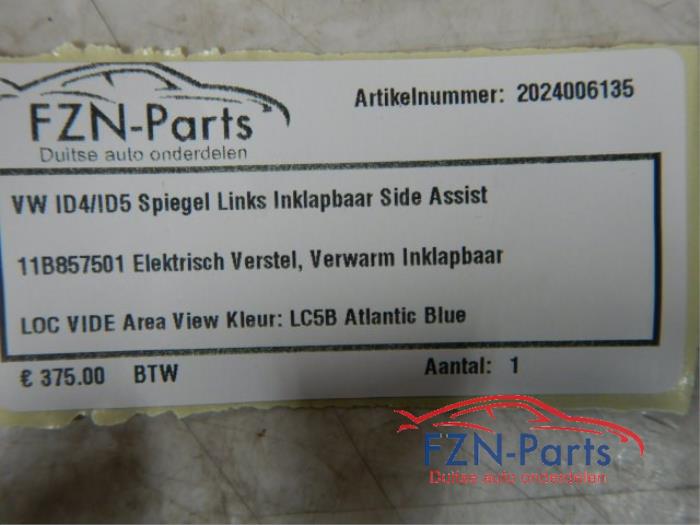 VW ID4 / ID5 Spiegel Links Inklapbaar Side-assist