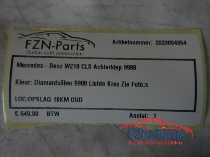 Mercedes-Benz W218 CLS Achterklep 9988