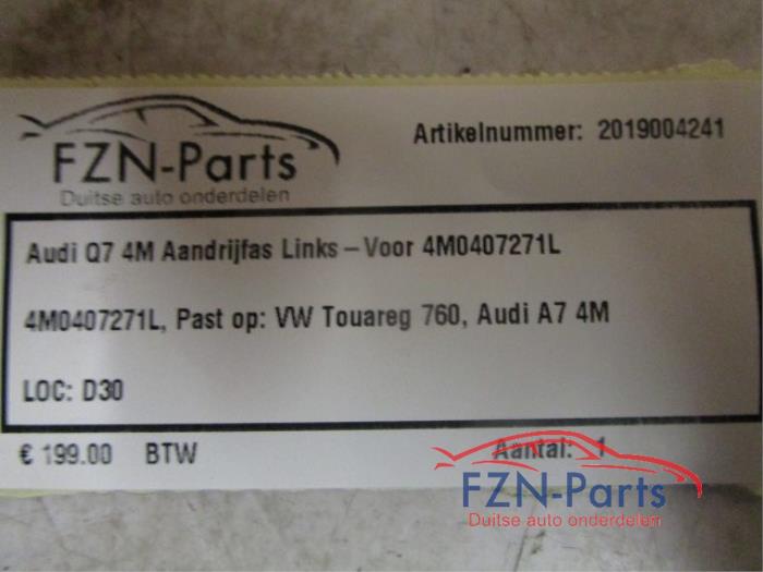 Audi Q7 4M Aandrijfas Links-Voor