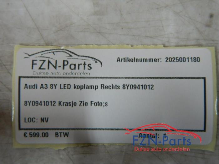 Audi A3 8Y Led Koplamp Rechts