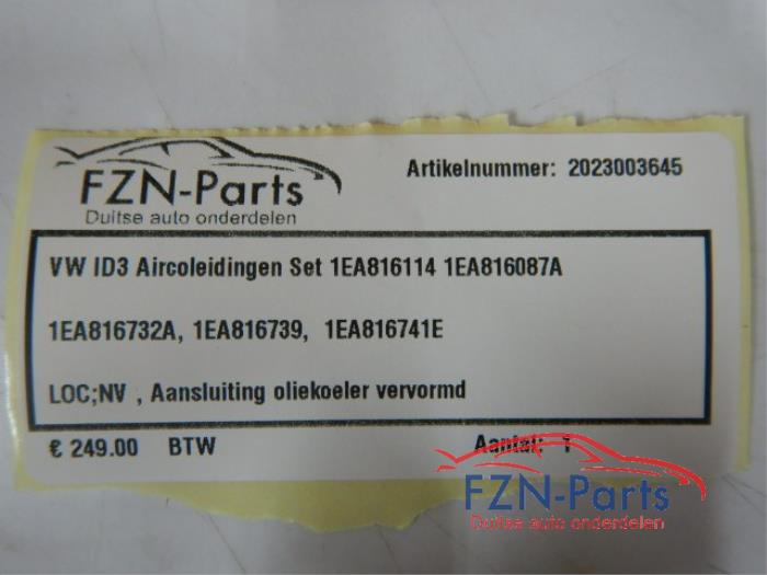VW ID3 Aircoleidingen Set