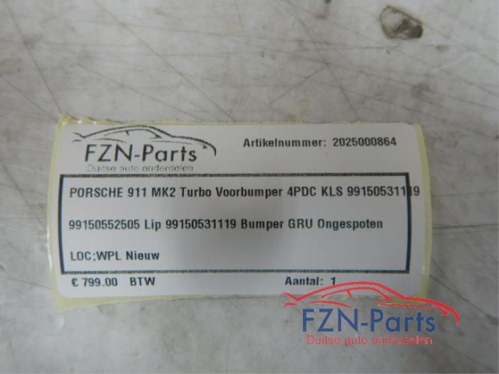 Porsche 911 MK2 Turbo Voorbumper 4PDC KLS