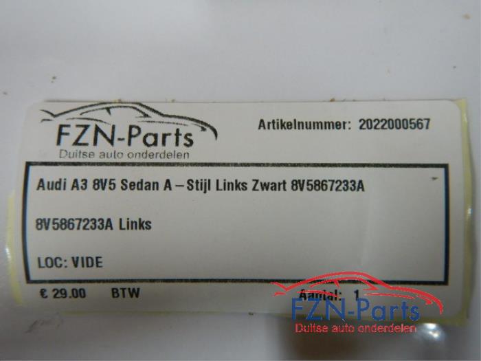 A-stijl Afdekkap links Audi A3 (22730759)