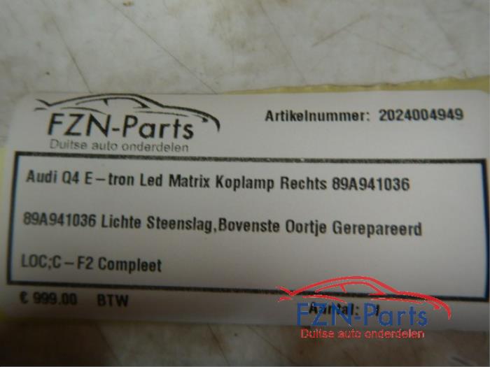 Audi Q4 E-Tron LED Matrix Koplamp Rechts