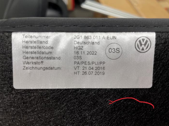 VW Polo 2G Mattenset NIEUW