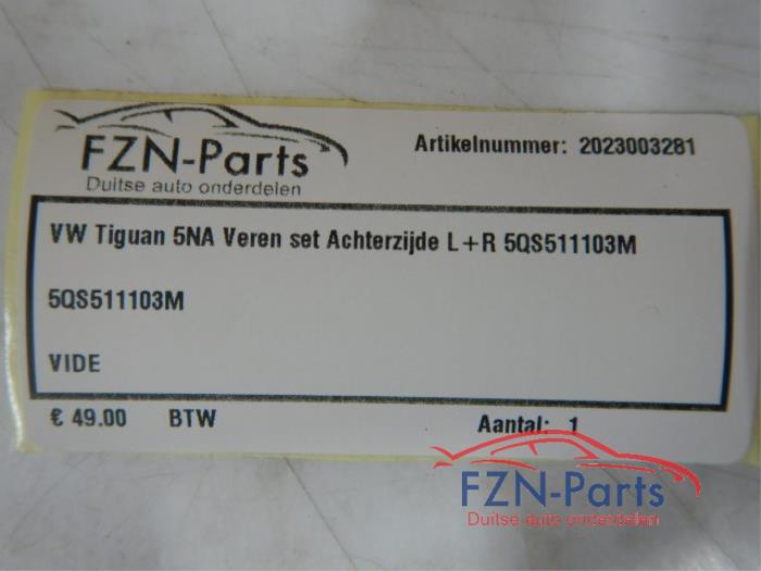 VW Tiguan 5NA Veren Set Achterzijde L+R