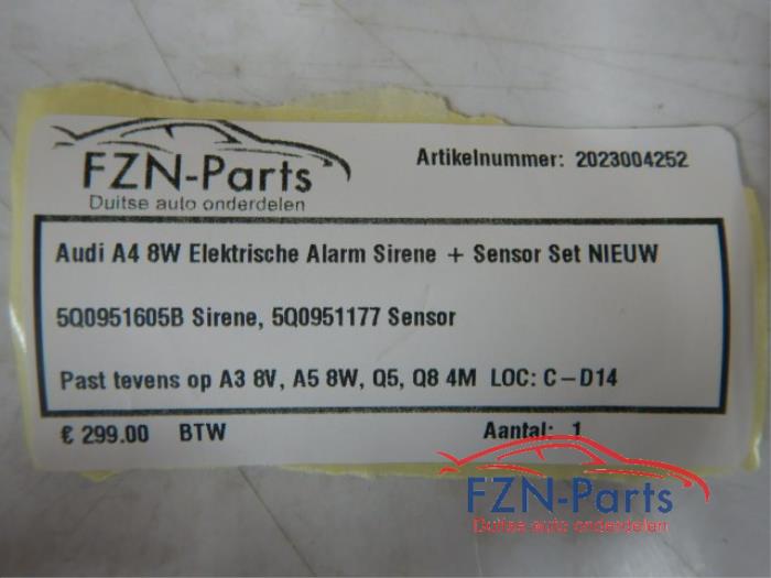 Alarm sensor Audi A4 (22741106)