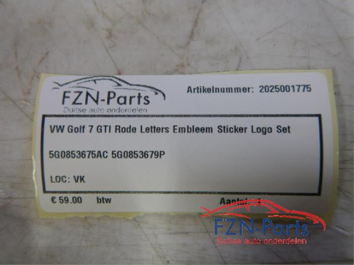 Embleem Volkswagen Golf (22729202)