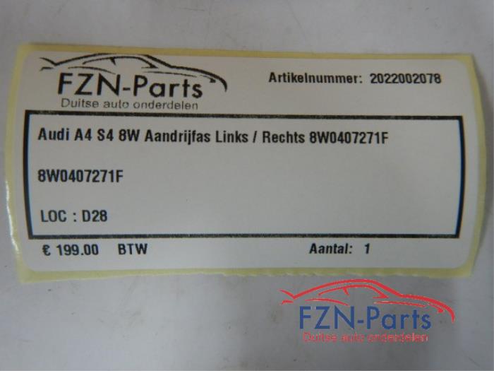 Audi A4 S4 8W Aandrijfas Links/Rechts