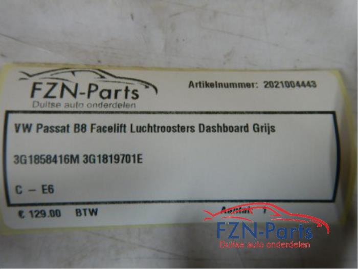 Luchtrooster Dashboard Volkswagen Passat (22735964)